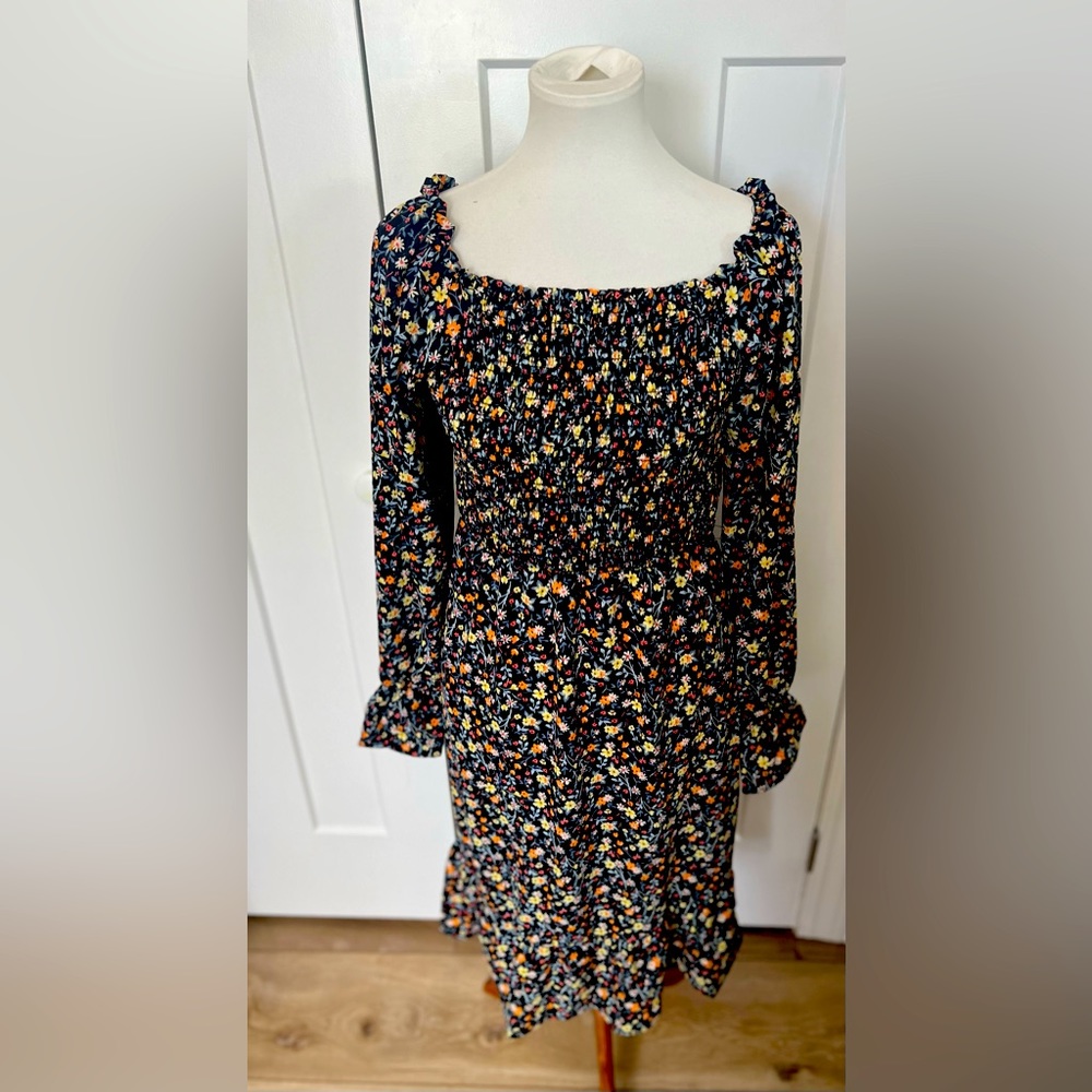 Off the shoulder flower dress